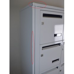 LEABOX 4x5 - Bloc de 20 Boîtes aux Lettres Collective Intérieur Mural