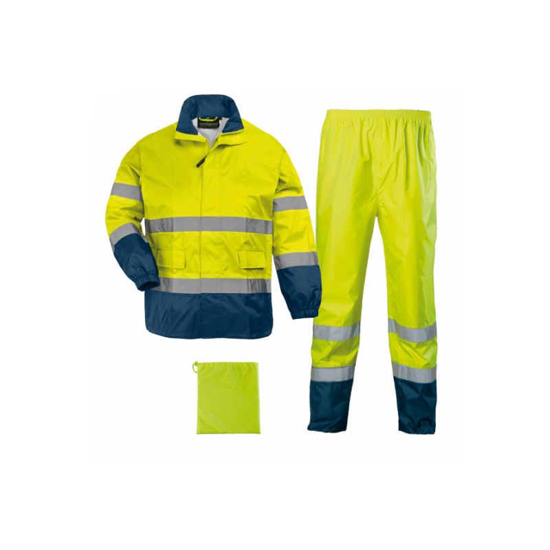 COVERGUARD 7HWRYM - Ensemble de pluie Taille M HI WAY Breathane Hi-Viz