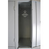 SUS - Armoire Vestiaire 4 Casiers Gris Vertical Fermeture par Clé
