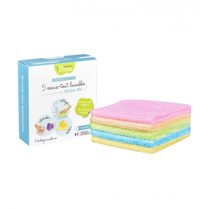 Essuie-Tout Débarbouillettes Lavables LES TENDANCES D'EMMA Essuie-Tout Débarbouillettes Lavables LES TENDANCES D'EMMA