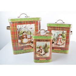 Boîtes Gigogne en Métal LA GALLERIA Décoration de Noël