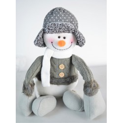 Bonhomme de Neige 40cm LA GALLERIA Mains Lourdes