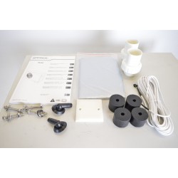 Pompe à Chaleur de Piscine Accessoires Raccords PVC Ø 1,5", plots antivibration, housse d'hivernage et kit télécommande déportée