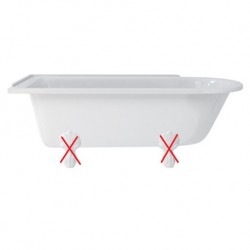 Baignoire Douche 169x75cm 138L BURLINGTON Hampton