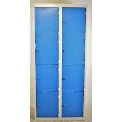 Vestiaire Multicases - 8 casiers Fermeture par Cadenas 180x80x50cm