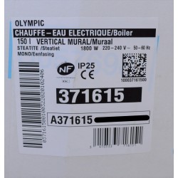 Chauffe-Eau Electrique 150L OLYMPIC Pas Cher