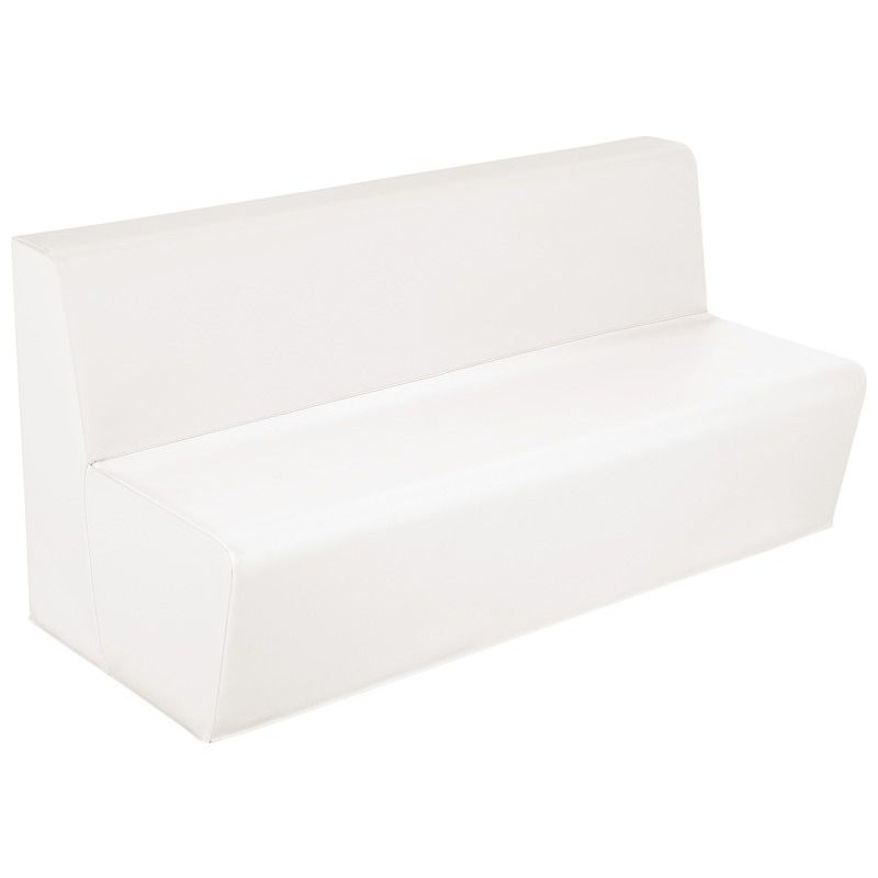 Banquette 3 Places WESCO Basic Hauteur 25cm Blanc