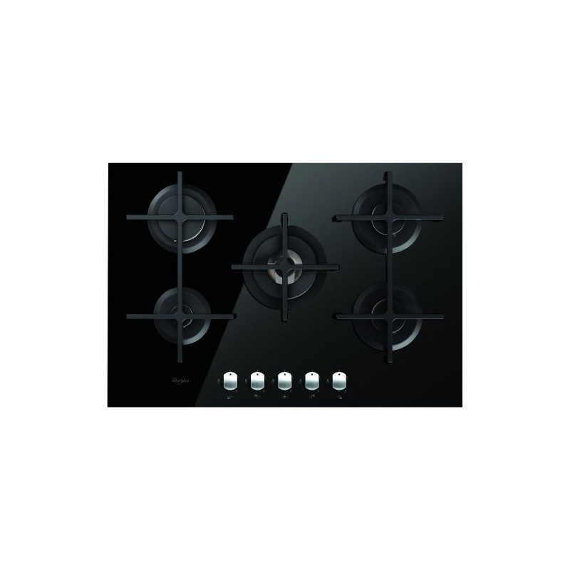 Plaque de Cuisson Gaz WHIRLPOOL 5 Feux Noir Plaque de Cuisson Gaz WHIRLPOOL 5 Feux Noir