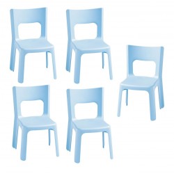 Lot de 5 Chaises Enfant T3 WESCO Lou Hauteur d'Assise 35cm