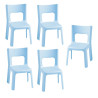 Lot de 5 Chaises Enfant T3 WESCO Lou Hauteur d'Assise 35cm