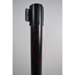 Poteaux de Guidage à Sangle Rétractable BARRIER avec Supports d'Enseigne Cadre Métallique Pas cher