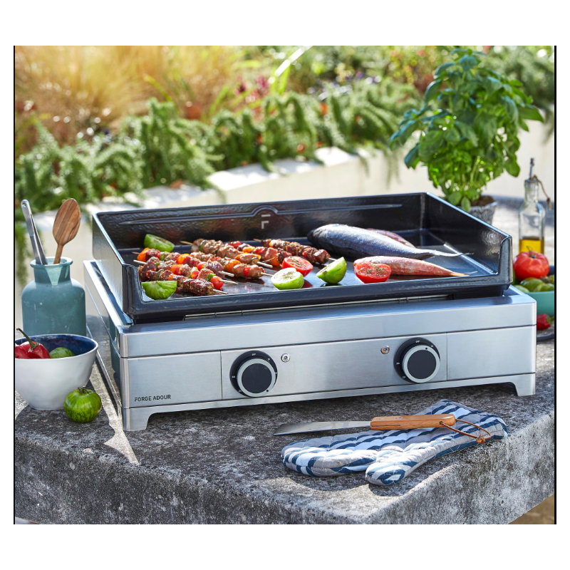 Plancha Electrique Inox 3200 W FORGE ADOUR Modern Plancha Electrique Inox 3200 W FORGE ADOUR Modern