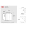 Abri de Jardin 6,55m² KETER Factor 8x8 17197916