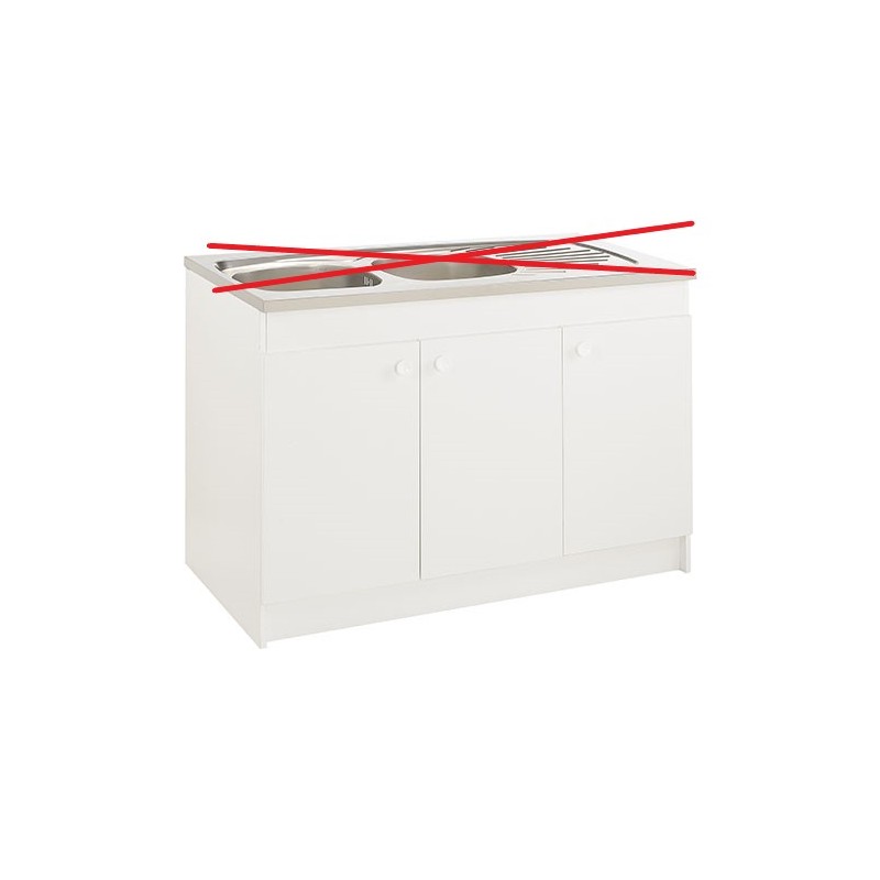 Meuble Sous-Evier Hydrofuge MODERNA 3 Portes Meuble Sous-Evier Hydrofuge MODERNA 3 Portes