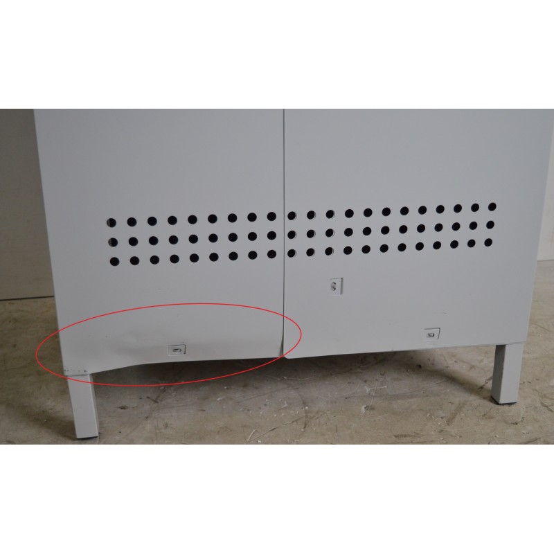 ANTO Armoire Vestiaire Linge Sale avec Trappe 215x66x50cm DR61