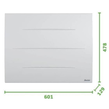 Radiateur Electrique Horizontal Blanc - 500712