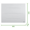 Radiateur Electrique Horizontal Blanc - 500712