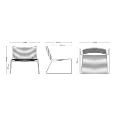 Lot de 2 Chaises Longues d'Extérieures HAY