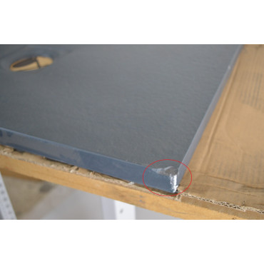 Receveur de Douche 80x80cm à Poser Anthracite Pas Cher
