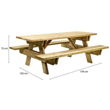 Table Extérieure 6 Personnes