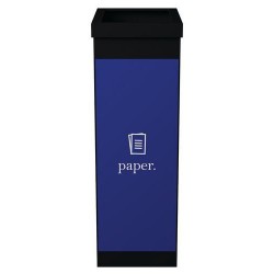 Poubelle Corbeille Bleu de Tri Sélectif 60L PAPERFLOW