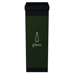 Poubelle Corbeille Verte de Tri Sélectif 60L PAPERFLOW pour Verre - 74600671...