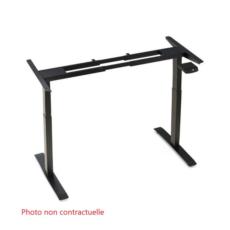 Châssis de Bureau d'Angle à Gauche Rétractable Electrique BELIANI Destin II 160x110cm Sans Plateau - 236460-249869