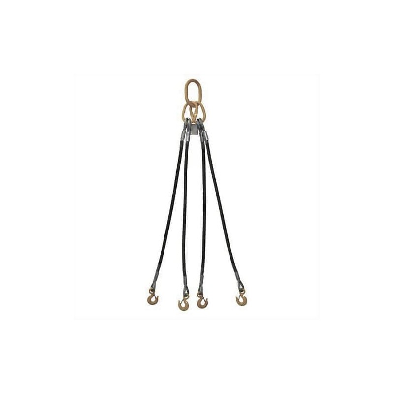 Elingue Câble Acier 4 Brins GODET CMU 700kg Elingue Câble Acier 4 Brins GODET CMU 700kg