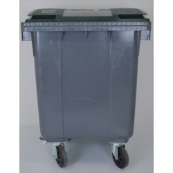 SULO® Conteneur poubelle mobile 4 roues - 1000 litres prise frontale et  prise latérale - Gris, couvercle bleu - Poubelles & Tri Sélectiffavorable à  acheter dans notre magasin