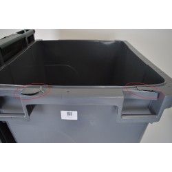 SULO® Conteneur poubelle mobile 4 roues - 1000 litres prise frontale et  prise latérale - Gris, couvercle bleu - Poubelles & Tri Sélectiffavorable à  acheter dans notre magasin