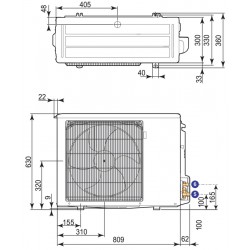 DE DIETRICH - Unité Extérieure Réversible Pompe à Chaleur 6kW 7668016