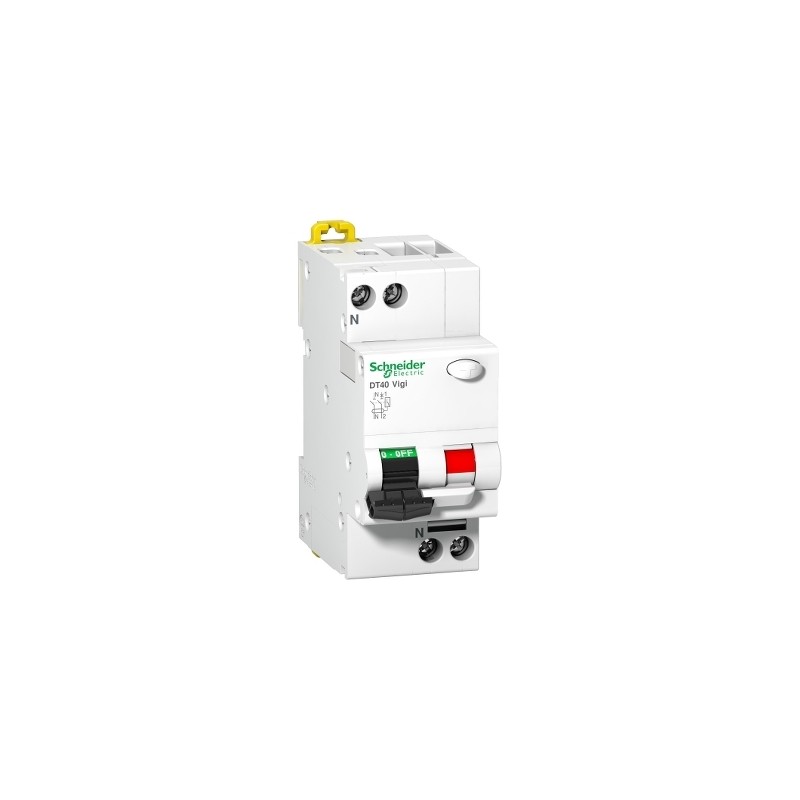 Disjoncteur Différentiel SCHNEIDER DT40 Vigi 1P+N Courbe C Disjoncteur Différentiel SCHNEIDER DT40 Vigi 1P+N Courbe C