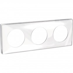 Plaque de Finition pour 3 Prises