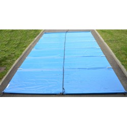 Couverture à Barres Bâche Piscine 7,30x4,50 Mètres ALBIGÈS Easy One Bleu / Ivoire - EASYONE