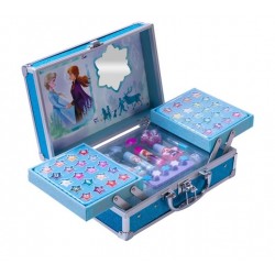 Ensemble de jeu de maquillage sur le thème de la reine des neiges pour  filles, faux maquillage, jouet de jeu de rôle avec sac cosmétique, cadeau  pour enfants 