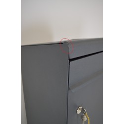 Boîte à colis normalisée la poste 1 porte extérieur RENZ Twin xl acier gris