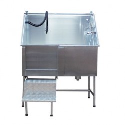 Baignoire Inox avec Escalier pour Toiletteur CHADOG