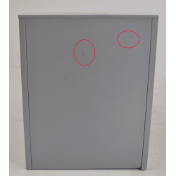 Meuble de Bureau Caisson Métallique VINCO 3 Tiroirs Mobile Gris Perle pas cher