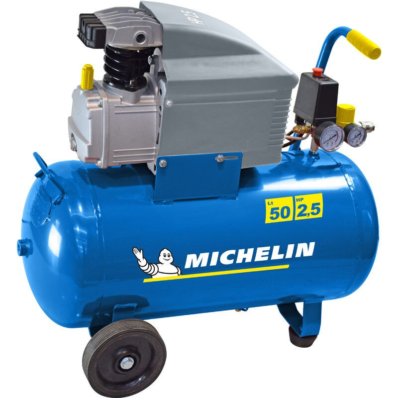 Compresseur d'Air à Pistons Monocylindre 50L-MICHELIN MB5025-2.5CV-10 Bars