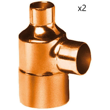 Té Cuivre 5130 ALTECH Réduit Triple Femelle D18/12/12