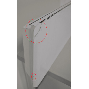 Radiateur Electrique à Inertie sèche 750W INTUIS Chamane Plinthe Blanc - M119412 pas cher