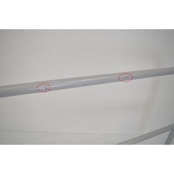 Barrière de Sécurité Grise Tube Ø38mm Pas Cher