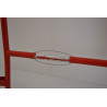Barrière de Sécurité de Chantier Rouge avec Plaque Soudée Pas Cher