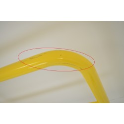 Barrière de Sécurité Jaune Tube Ø59mm Pas Cher