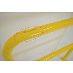 Barrière de Sécurité Jaune Tube Ø59mm Pas Cher