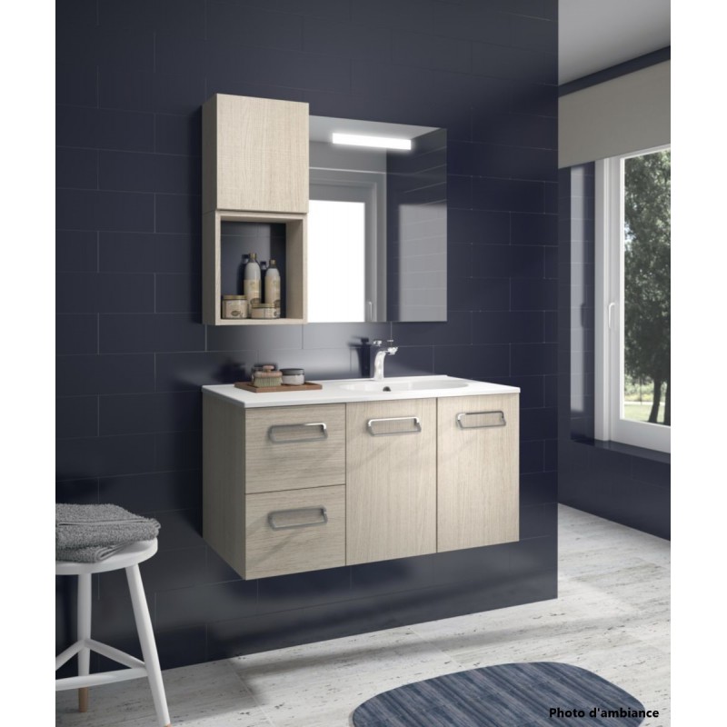 Meuble Caisson 2 Tiroirs ALTERNA Séducta Largeur 30 cm Chêne Gris Meuble Caisson 2 Tiroirs ALTERNA Séducta Largeur 30 cm Chêne Gris