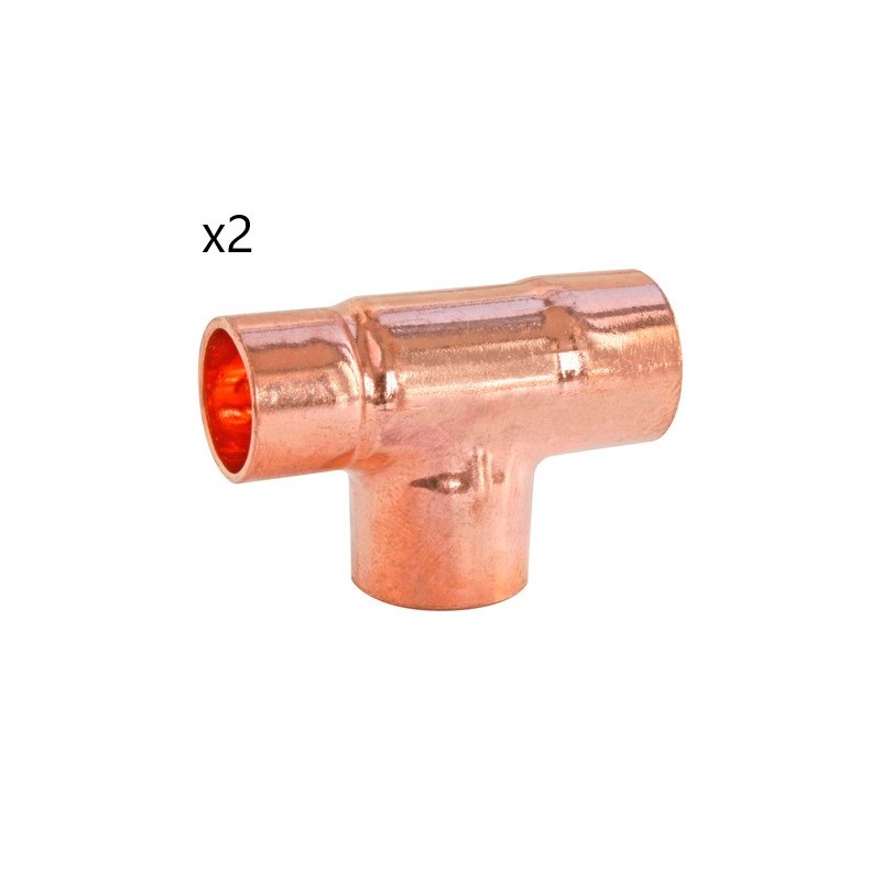 Lot de 2 Té Cuivre 5130 ALTECH Réduit Triple Femelle Lot de 2 Té Cuivre 5130 ALTECH Réduit Triple Femelle