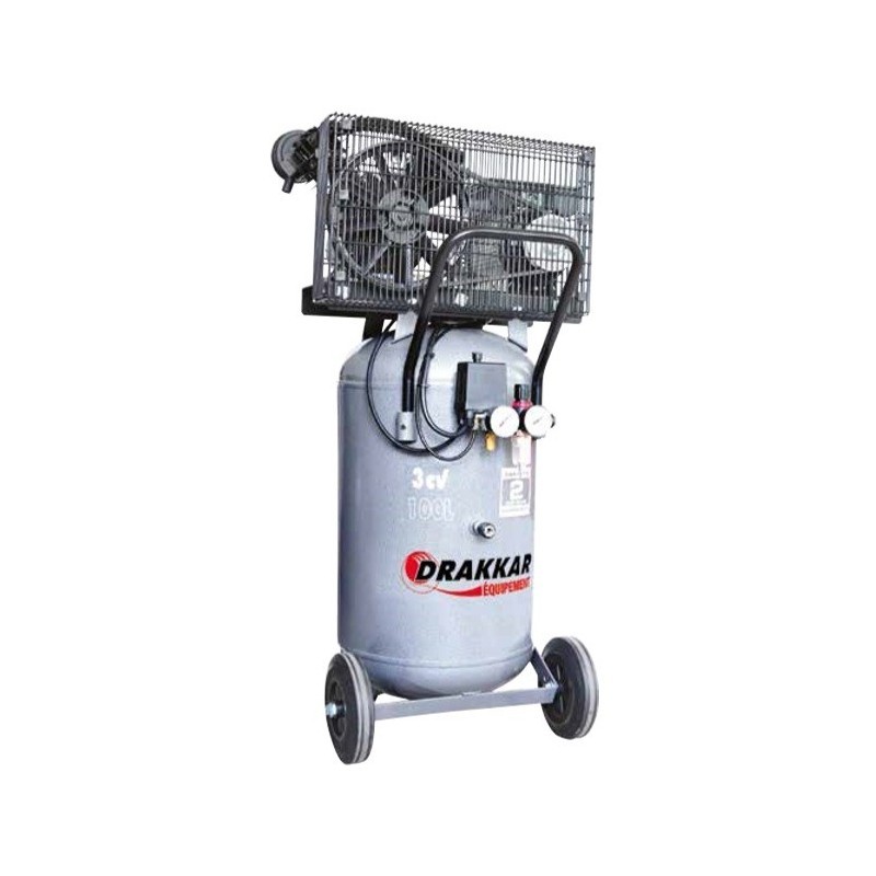 Compresseur d'Air 100L DRAKKAR Vertical 3CV Compresseur d'Air 100L DRAKKAR Vertical 3CV