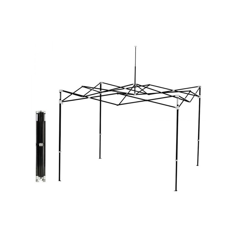 Structure Armature de Tente Pliante 3x3m EZUP Eclipse Noir Structure Armature de Tente Pliante 3x3m EZUP Eclipse Noir