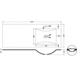 Mesures plan vasque